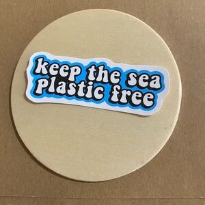 🌈20/$12🌈 Keep the sea Plastic Free Sticker